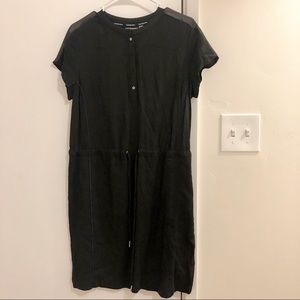 Ck black drawstring dress